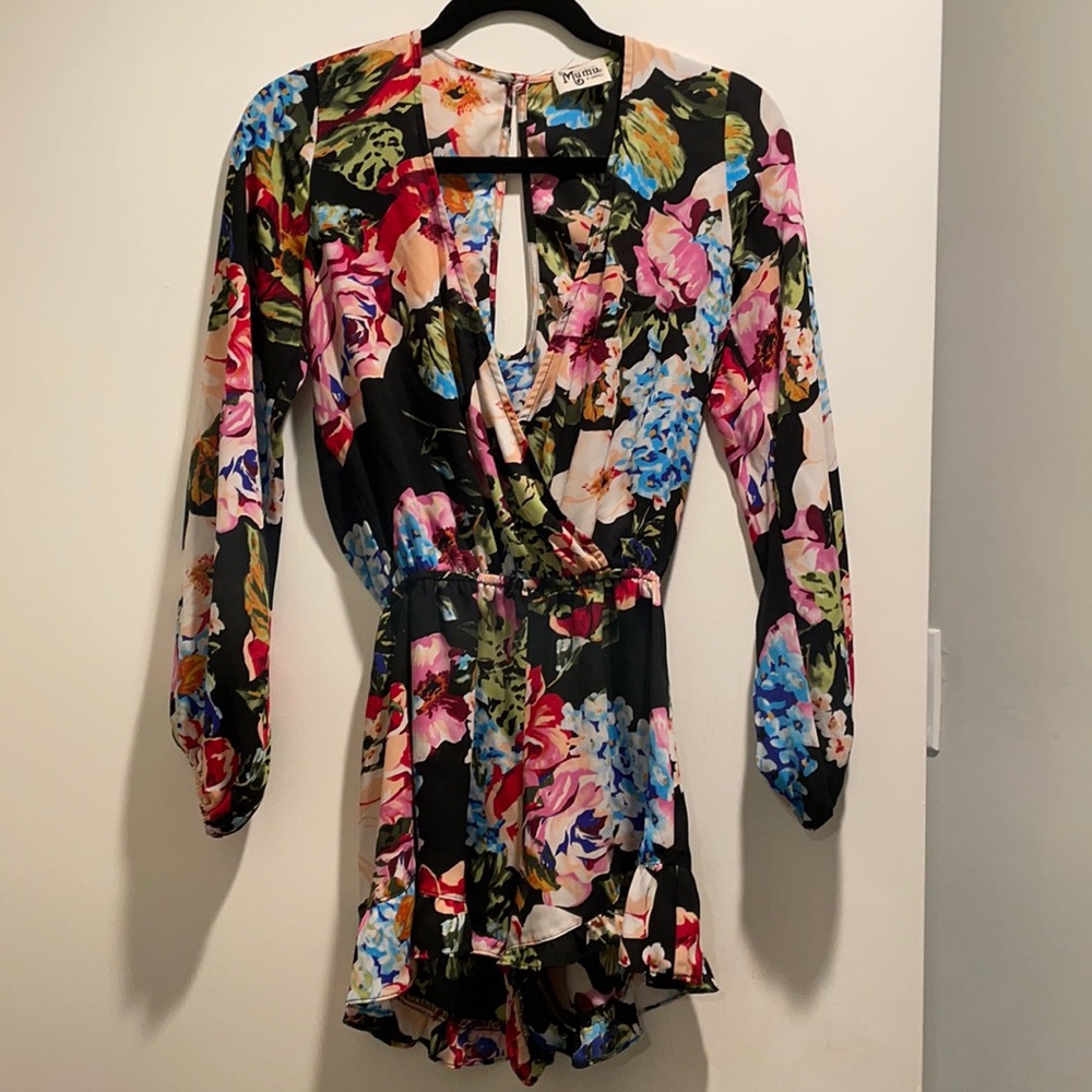 Show Me Your Mumu floral romper. XS